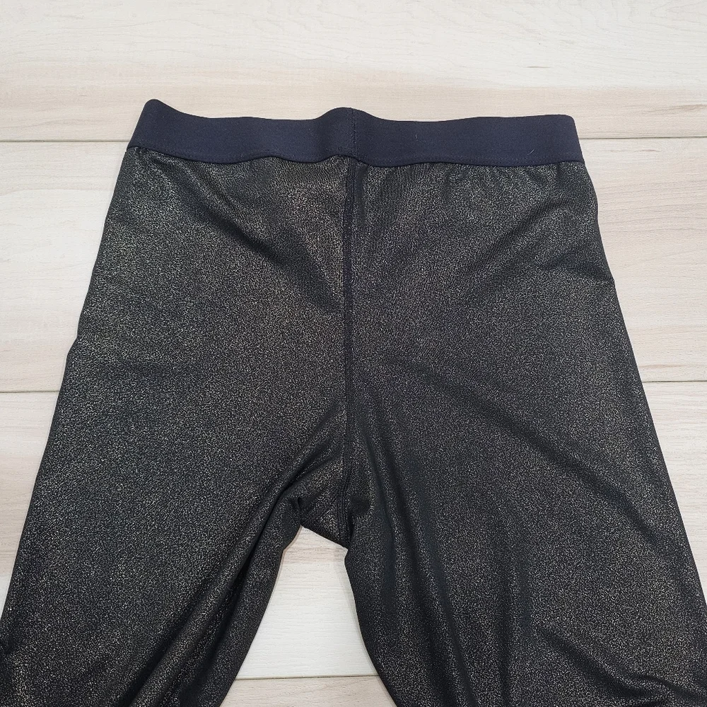 Nike Pro Metallic Gold Glitter Cool Training Tights leggings sparkle Dri Fit